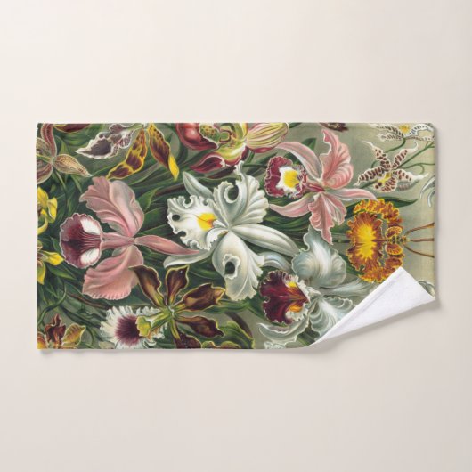 Ernst Haeckel Orchid - Kunstformen der Natur Badhandtuch Set (Handtuch)
