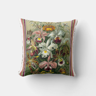 Ernst Haeckel-Orchideen-Wurfs-Kissen Kissen