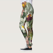 Ernst Haeckel Orchids, Vintage Regenwald-Blume Leggings (Links)