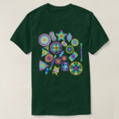Ernst Haeckel Rainbow Diatom Tossed T-Shirt (Design vorne)
