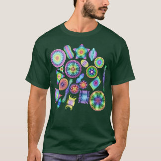 Ernst Haeckel Rainbow Diatom Tossed T-Shirt