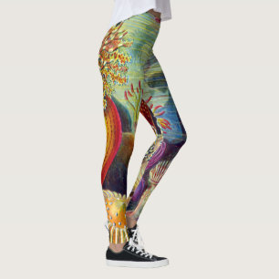 Ernst Haeckel-Seeanemonen-Marinesoldat: Actiniae Leggings