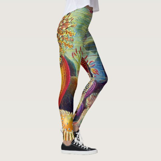 Ernst Haeckel-Seeanemonen-Marinesoldat: Actiniae Leggings (Rechts)