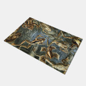 Ernst Haeckel-Sorte exotischer Frösche:Batrachia Fußmatte (Schrägansicht)