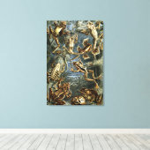 Ernst Haeckel-Sorte exotischer Frösche:Batrachia Leinwanddruck (Insitu (Holzboden))