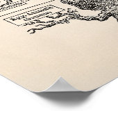 Ernst Haeckel Tree of Life Pedigree of Man Evoluti Poster (Ecke)