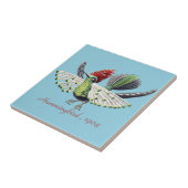 Ernst Haeckel Vintag Hummingbird Bird Fliese (Seite)
