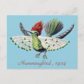 Ernst Haeckel Vintag Hummingbird Bird Postkarte (Vorderseite)