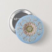 Ernst Haeckel Vintag Jellyfish Marine Life Button (Vorne & Hinten)