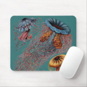 Ernst Haeckels Disco Medusae Mousepad (Mit Mouse)