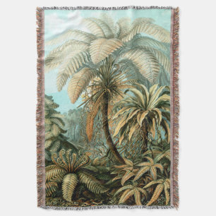 Ernst Haeckels Filicinae (Baumfarne) Throw Blank Decke