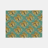 Ernst Haeckels Krake Fleecedecke (Vorderseite (Horizontal))