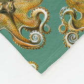 Ernst Haeckels Krake Fleecedecke (Ecke)