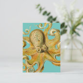 Ernst Haeckel's Octopus Postkarte (Stehend Vorderseite)
