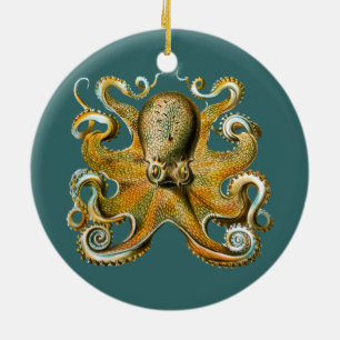Ernst Haeckels Oktopus Keramik Ornament