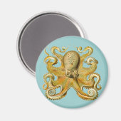 Ernst Haeckels Oktopus Magnet (Vorderseite/Rückseite)