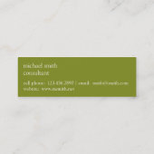 Ernst Haeckeltrochilidae-Kolibri Mini Visitenkarte (Rückseite)