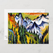 Ernst Kirchner - Berggipfel Postkarte (Vorne/Hinten)