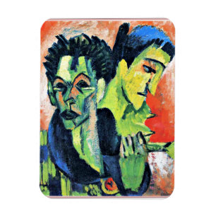 Ernst Kirchner - Doppeltes Selbstportrait Magnet