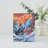 Ernst Kirchner - Winterlandschaft im Mondlicht Postkarte (Stehend Vorderseite)