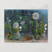 Ernst Kreidolf Dives Blume Fairies Postkarte (Vorderseite)
