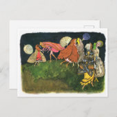 Ernst Kreidolf Dives Blume Fairies Postkarte (Vorne/Hinten)