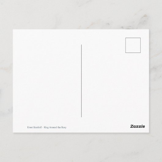 Ernst Kreidolf Ring Um die Rosy herum Postkarte (Rückseite)
