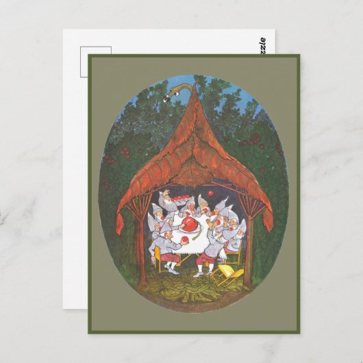 Ernst Kreidolf Vintag die Wiesenzwerge Postkarte (Vorne/Hinten)