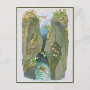 Ernst Kreidolf Vintage Alpen-Blumen-Märchen Postkarte