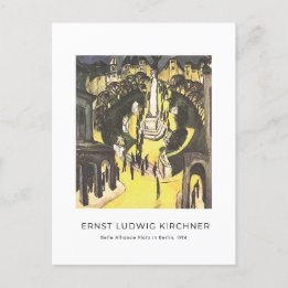 Ernst L. Kirchner - Belle Alliance Platz in Berlin Postkarte