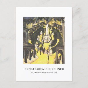 Ernst L. Kirchner - Belle Alliance Platz in Berlin Postkarte