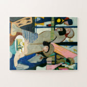 Ernst L. Kirchner, Café - Colorful Modern Art Puzzle (Horizontal)