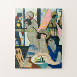 Ernst L. Kirchner, Café - Colorful Modern Art Puzzle