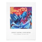 Ernst L. Kirchner - Farbenfrohe Landschaft Moderne Fotodruck (Vorne)