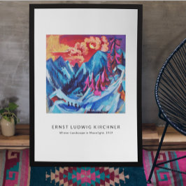 Ernst L. Kirchner - Farbenfrohe Landschaft Moderne Poster
