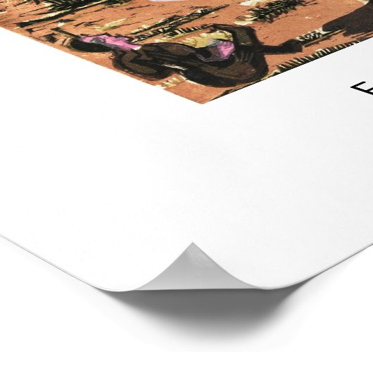 Ernst L. Kirchner - Farbenfrohe Landschaft Moderne Poster (Ecke)