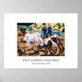 Ernst L. Kirchner - Farbenfrohe Landschaft Moderne Poster (Vorne)