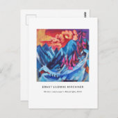 Ernst L. Kirchner - Farbenfrohe Landschaft Moderne Postkarte (Vorne/Hinten)