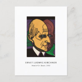 Ernst L. Kirchner - Farbenfrohe Portrait Moderne K Postkarte