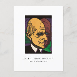 Ernst L. Kirchner - Farbenfrohe Portrait Moderne K Postkarte