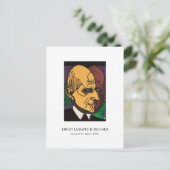 Ernst L. Kirchner - Farbenfrohe Portrait Moderne K Postkarte (Stehend Vorderseite)