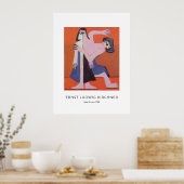 Ernst L. Kirchner - Maskentanz - Bunte Kunst Poster (Küche)