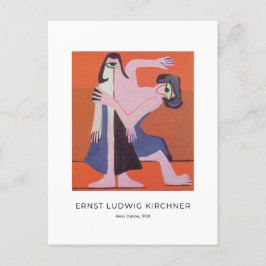 Ernst L. Kirchner - Maskentanz - Bunte Kunst Postkarte