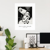 Ernst L. Kirchner - Stilvolle Black&White Moderne  Poster (Heimbüro)