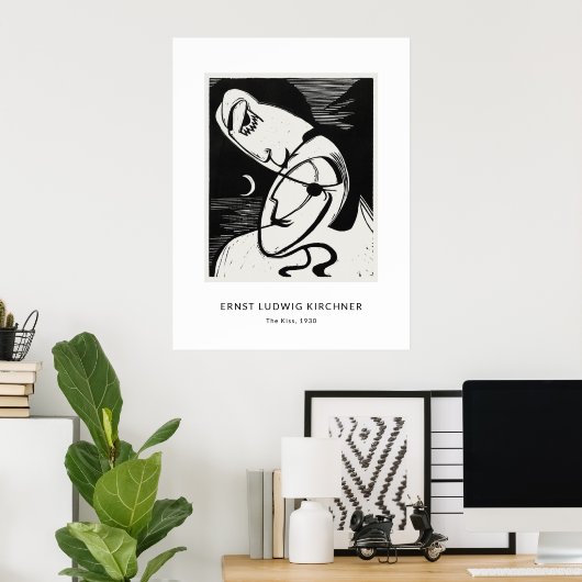 Ernst L. Kirchner - Stilvolle Black&White Moderne Poster (Heimbüro)
