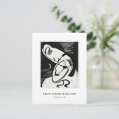 Ernst L. Kirchner - Stilvolle Black&White Moderne  Postkarte (Stehend Vorderseite)