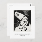Ernst L. Kirchner - Stilvolle Black&White Moderne Postkarte (Vorne/Hinten)