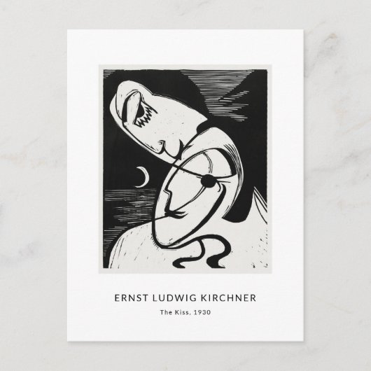 Ernst L. Kirchner - Stilvolle Black&White Moderne Postkarte (Vorderseite)