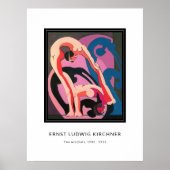 Ernst L. Kirchner - Zwei Akrobaten, Moderne Kunst Poster (Vorne)
