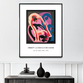 Ernst L. Kirchner - Zwei Akrobaten, Moderne Kunst Poster